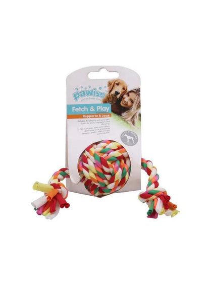 Pawise Colorful Braided Ball Dog Toy - 20 cm