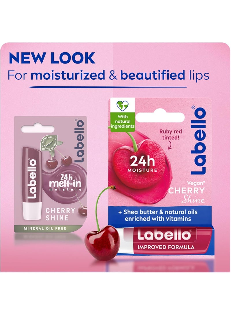 Labello Cherry Shine Lip Balm 4.8 Gm