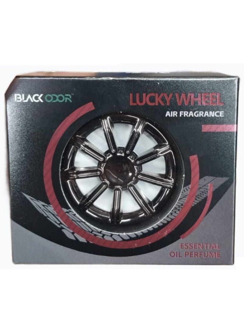 BLACK ODOR Lucky Wheel Car Air Freshener