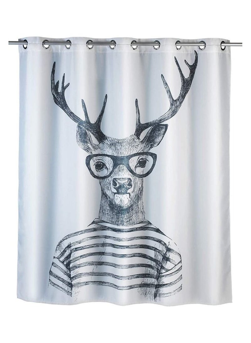 Wenko Shower Curtain Mr.Deer Flex 180 x 200cm