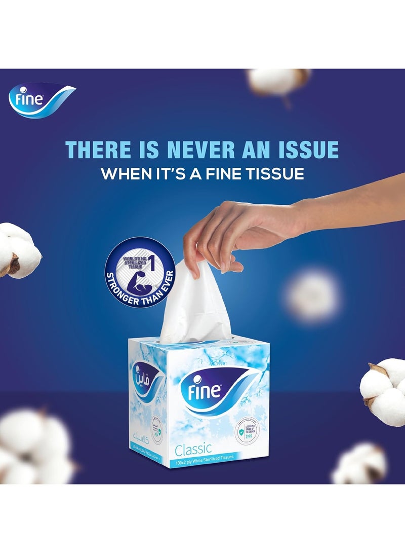 Fine Cubic Facial Tissue 2 Ply - Premium Quality