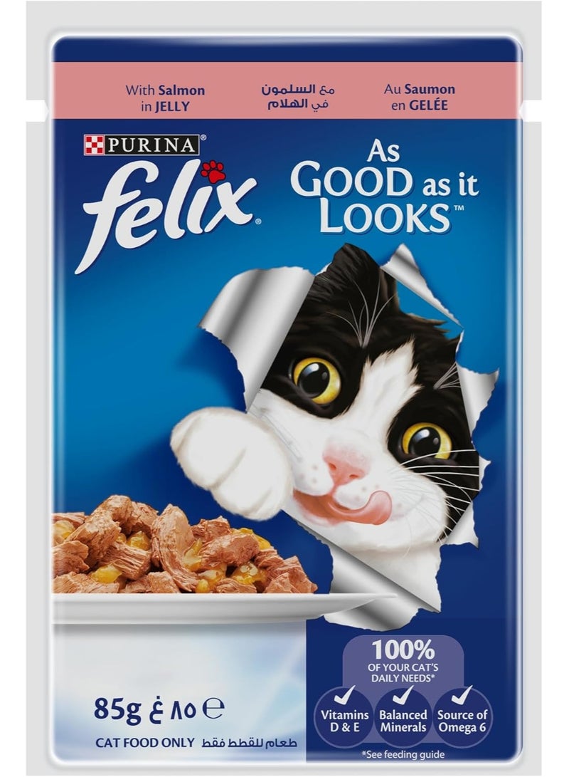Purina Felix Salmon Cat Wet Food 85G