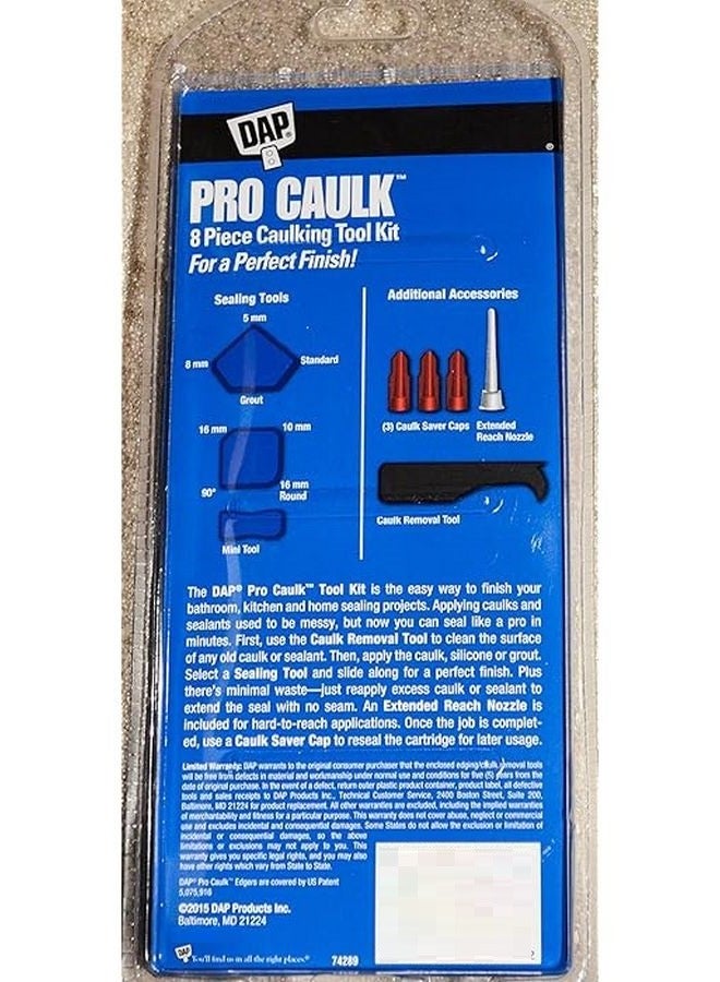 Dap Pro Caulk 8 Pcs Caulking Tool Kit