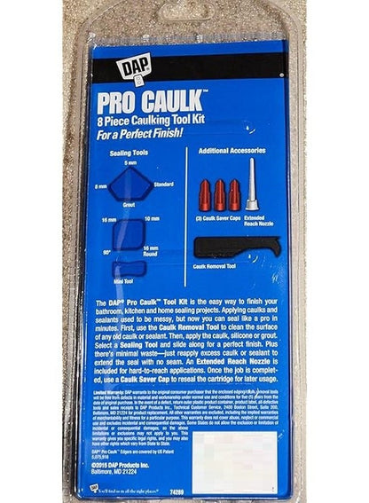Dap Pro Caulk 8 Pcs Caulking Tool Kit