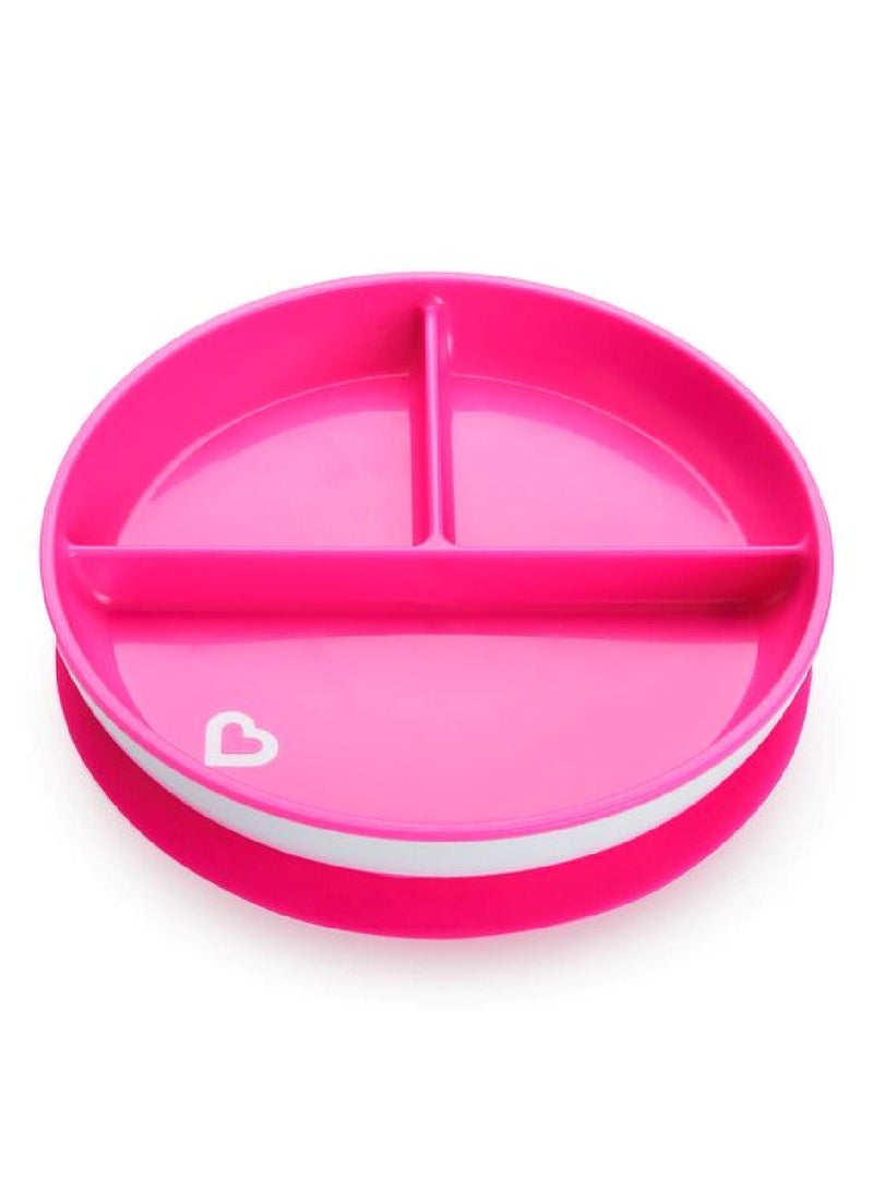 Munchkin Stay Put Suction Plate Pink