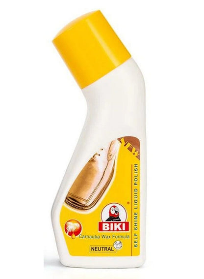 Biki Self Shine Liquid Shoe Polish Camauba Wax Formula Neutral 75 ML
