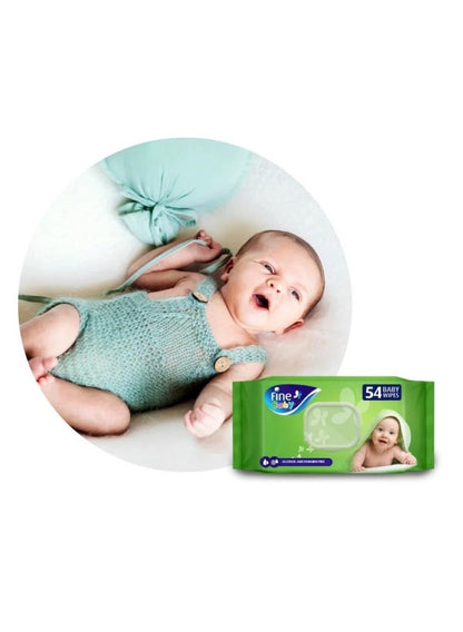 Fine Baby Wet Wipes 54 Pieces Pack
