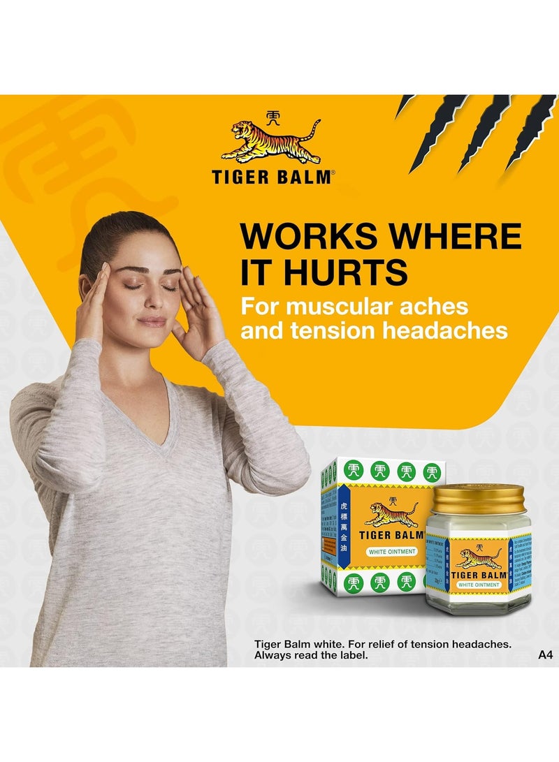Tiger Balm White Ointment 19.4g for Pain Relief