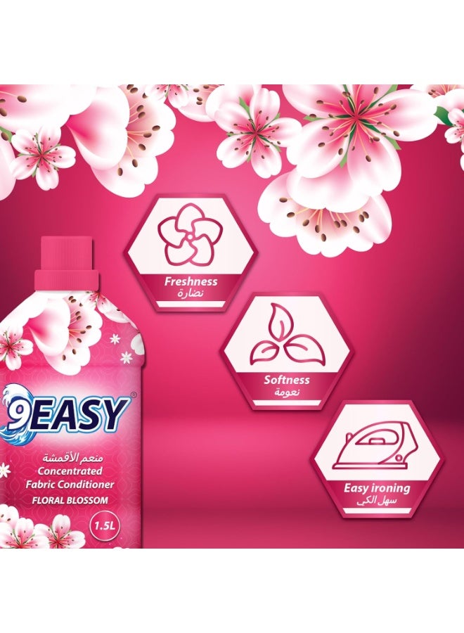 Premium Fabric Softener Floral Blossom 1.5L 9EASY