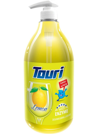 Touri Dishwashing Liquid Enzyme Lemon 1500 ML