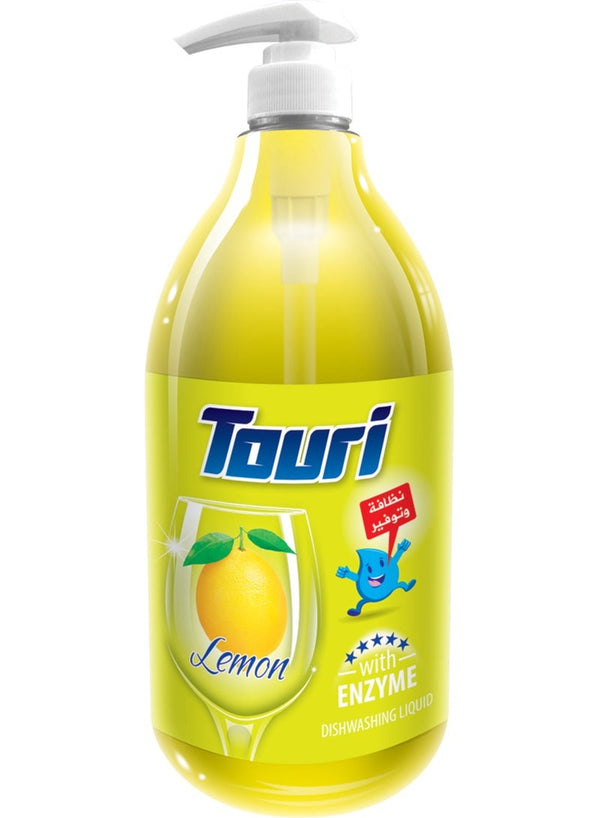 Touri Dishwashing Liquid Enzyme Lemon 1500 ML