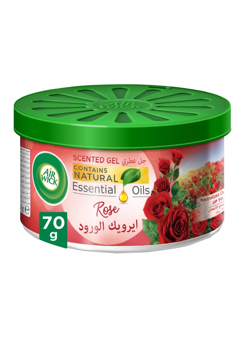 Air Wick Scented Gel Freshener, Rose 70g
