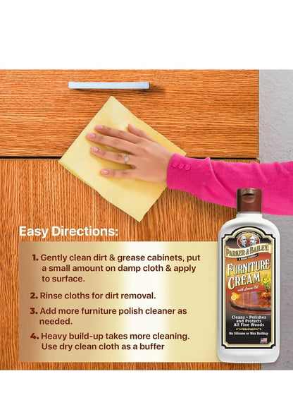 Parker & Bailey Furniture Cream with Lemon Oil 473 ML