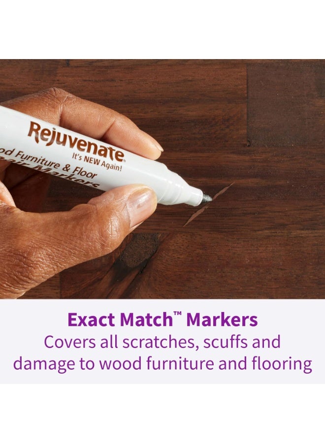 Rejuvenate Wood Repair Markers 6 Count - Brown Shades