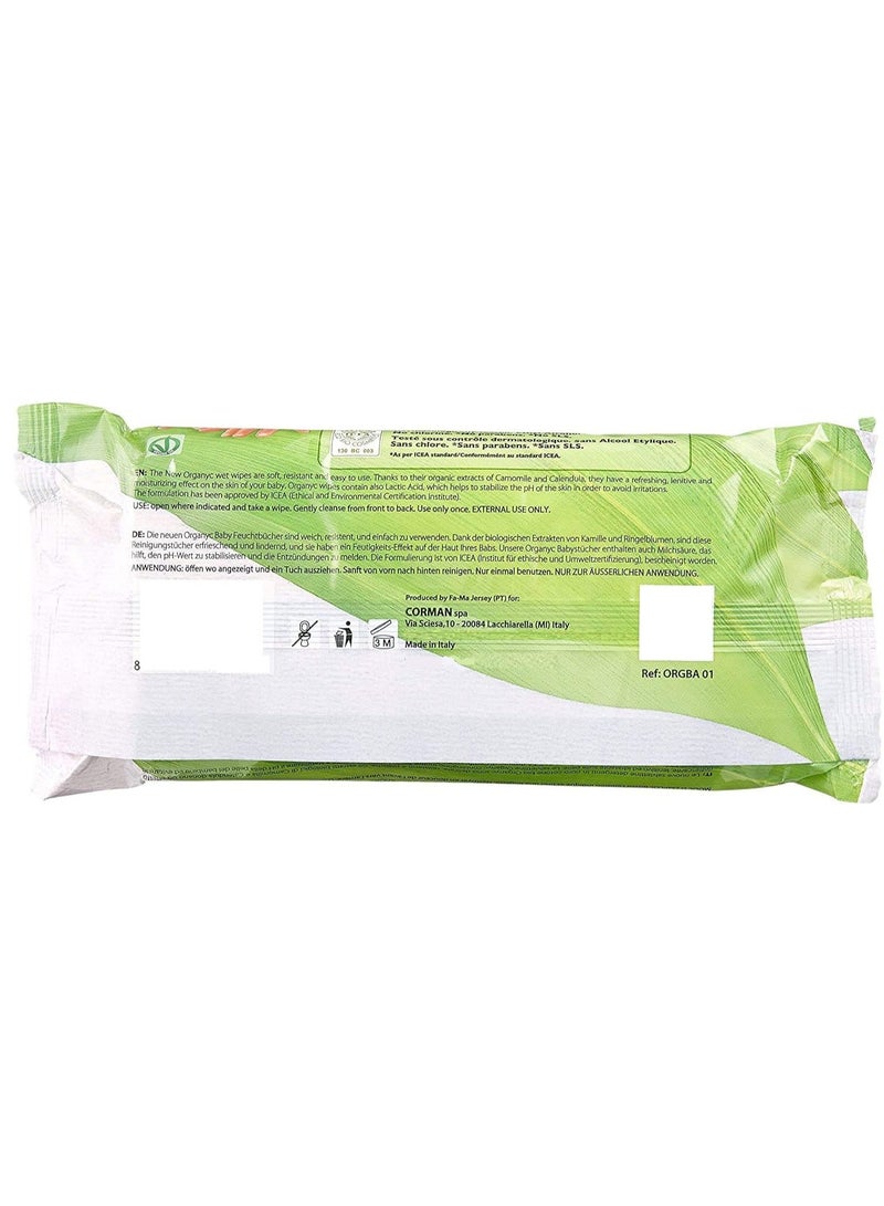 ORGANYC Moist Baby Wipes 60 Pcs - Premium Care