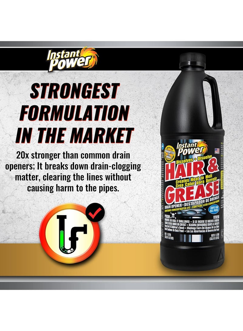 Instant Power Hair & Grease Drain Opener 1L