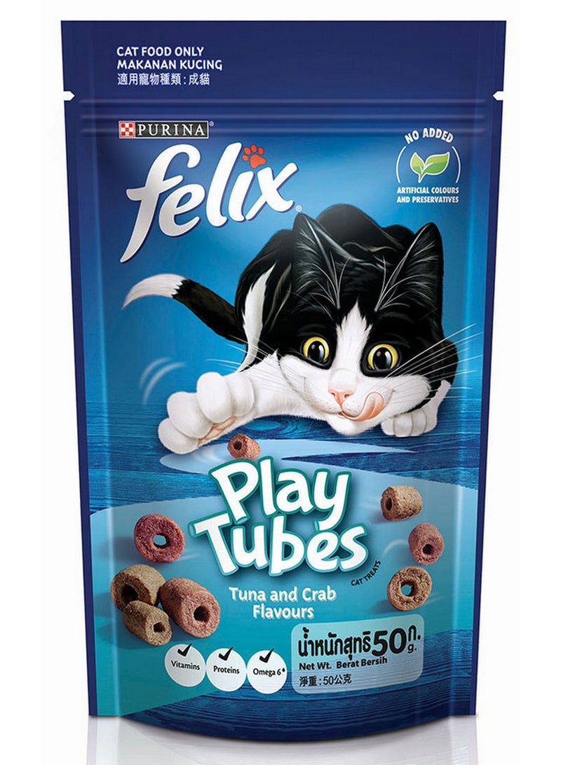 Purina Felix Play Tubes Tuna & Crab Cat Treats