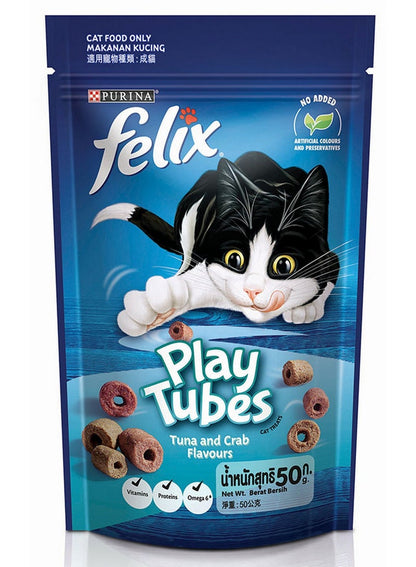 Purina Felix Play Tubes Tuna & Crab Cat Treats