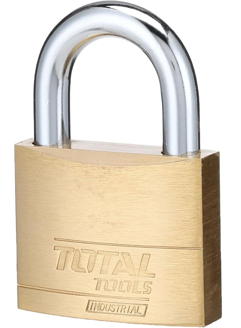 TOTAL Heavy Duty Brass Padlock 50 MM