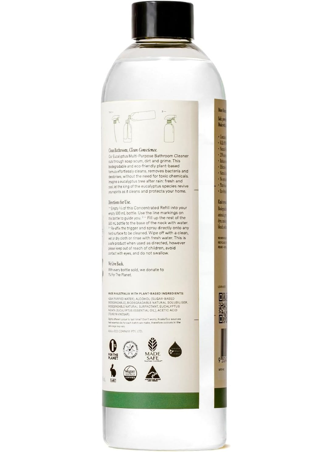 australian eucalyptus, bathroom cleaner, bathroom cleaner refill, cleaner refill, essential oil, eucalyptus essential, eucalyptus essential oil, koala eco, multi purpose, multi purpose bathroom, natural multi, natural multi purpose, pure australian, purpo