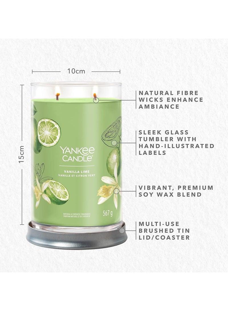 YANKEE CANDLE Vanilla Lime Candle Jar