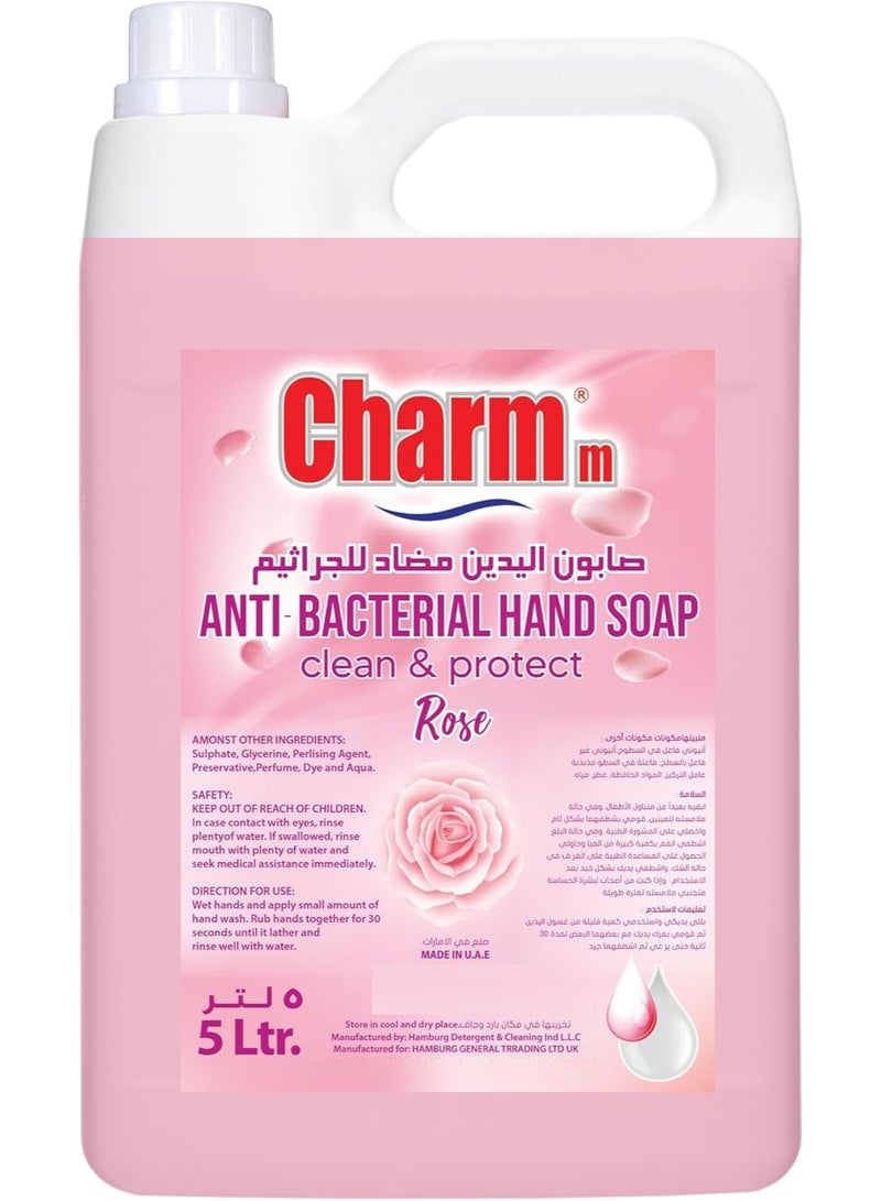 CHARMM Anti-Bacterial Hand Soap Rose 5 Liters
