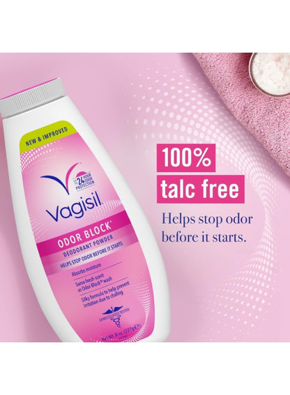 227g stay, aloe vera, block deodorant, block deodorant powder, chafing 227g, deodorant powder, dry silky, fresh dry, keep skin, odor block, odor block deodorant, prevents chafing, prevents chafing 227g, stop odor, vagisil