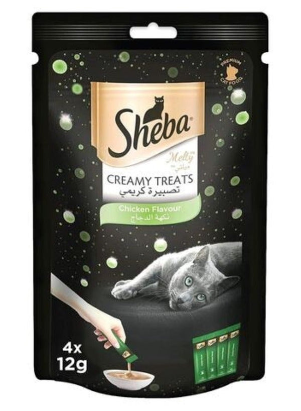 Sheba Chicken Cat Treats - Melty 12G X 4