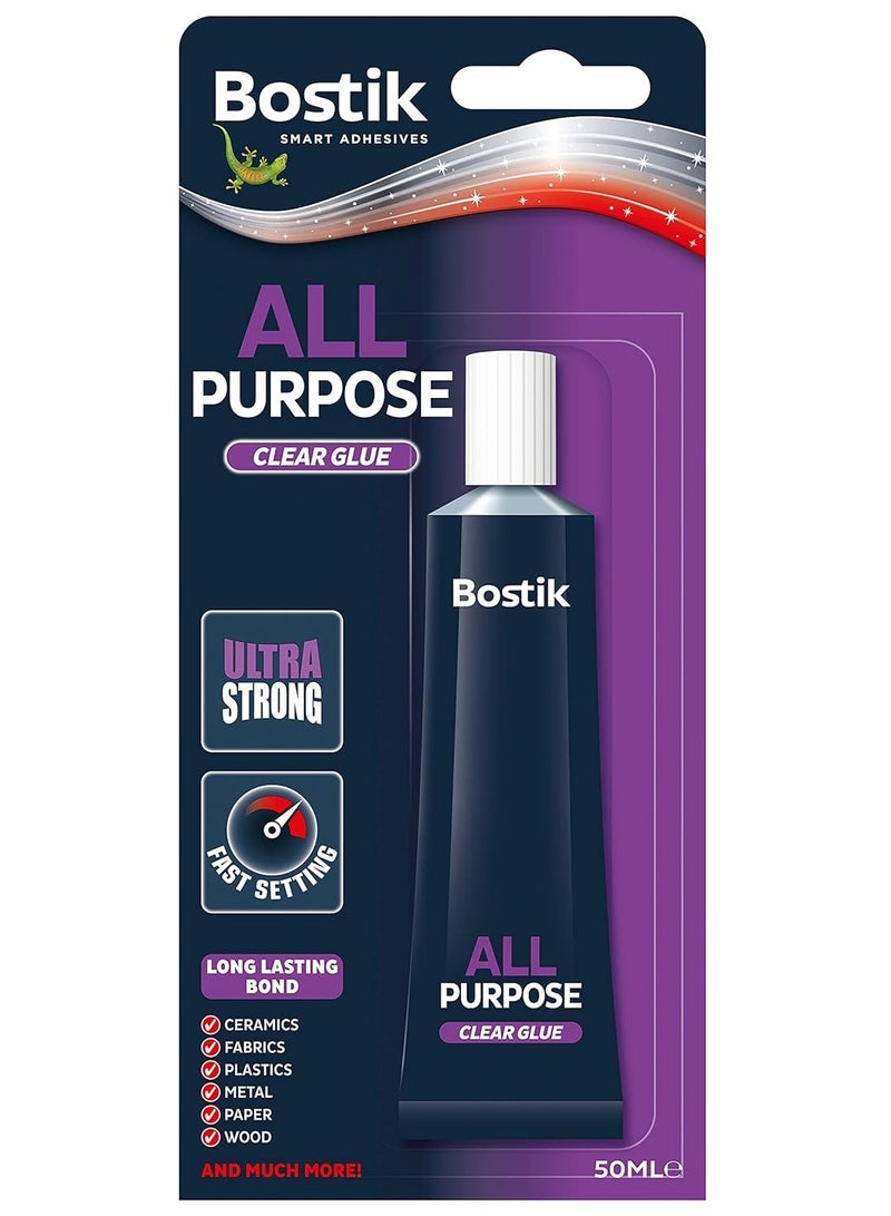 Bostik All Purpose Clear Glue 50 ML