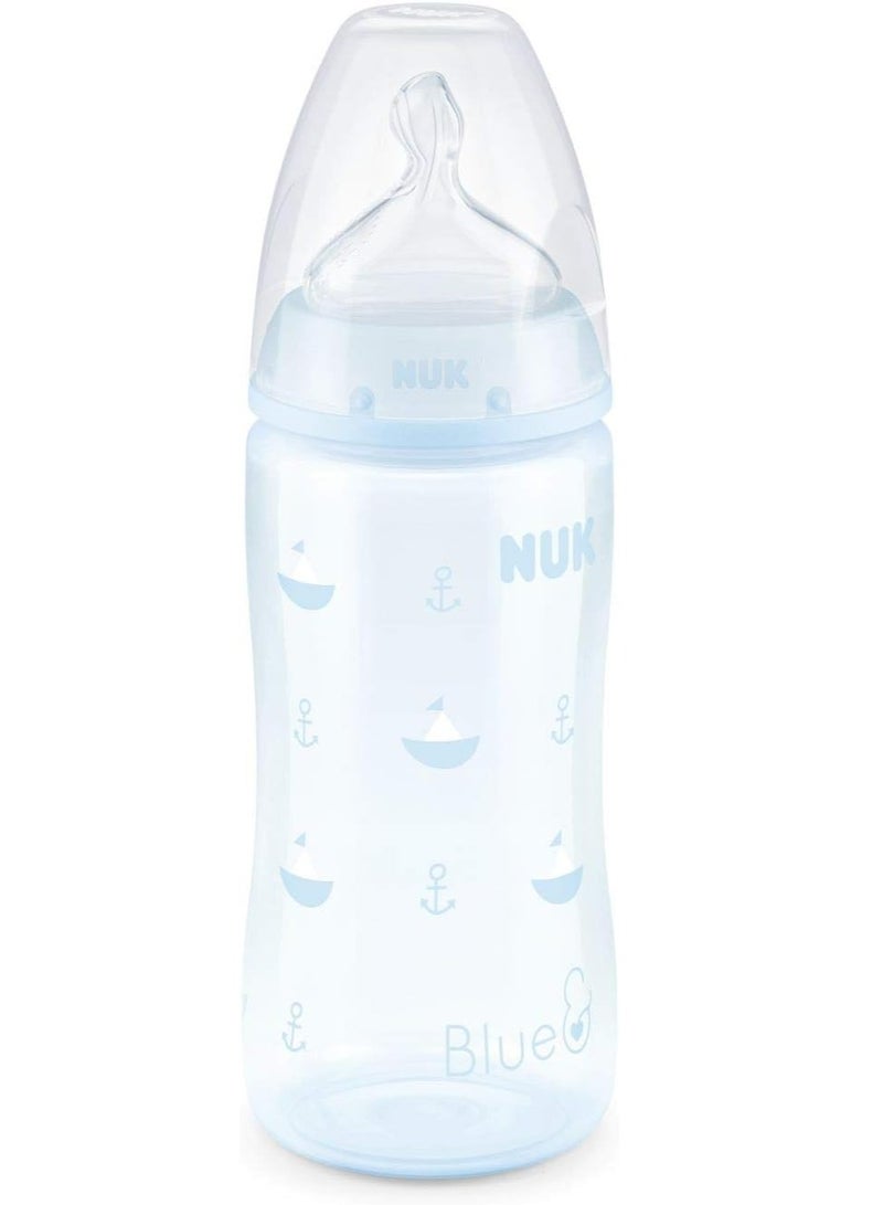 NUK First Choice+ Baby Bottle Blue Sail Boat 300 ML