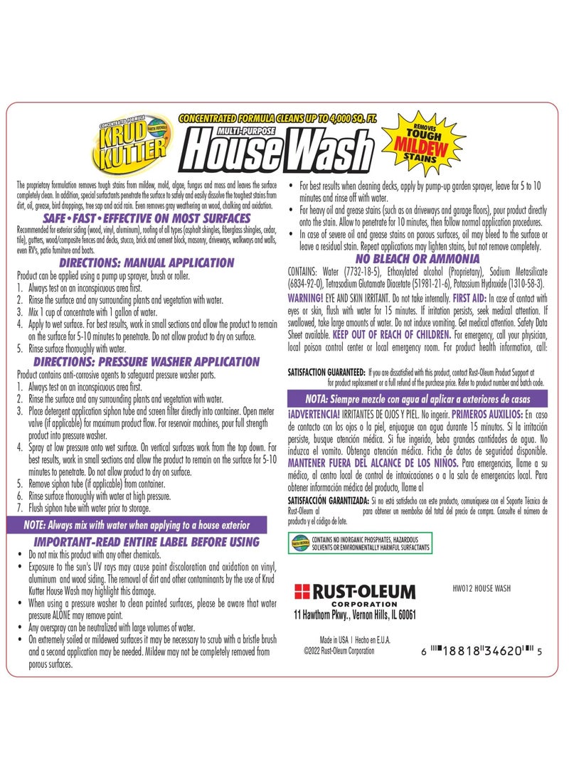 Krud Kutter Multi-Purpose House Wash Cleaner 3.79L