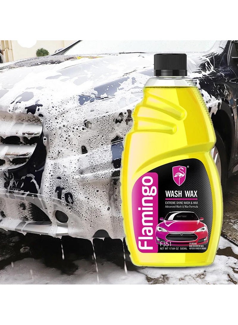 Flamingo Wash Wax Shine 500 ML