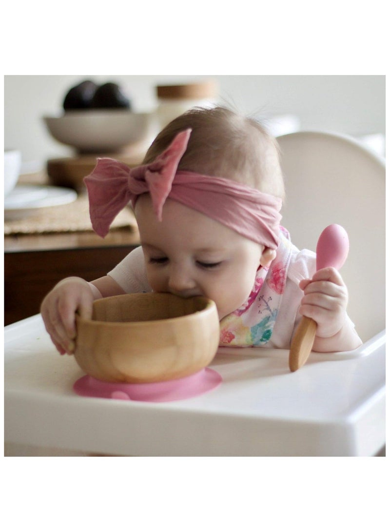 Avanchy Bamboo Suction Bowl + Spoon for Baby