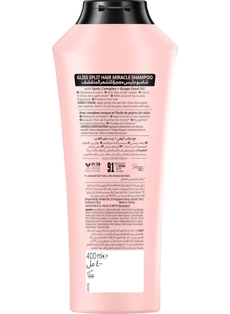 Schwarzkopf Gliss Split Hair Miracle Shampoo 400ML