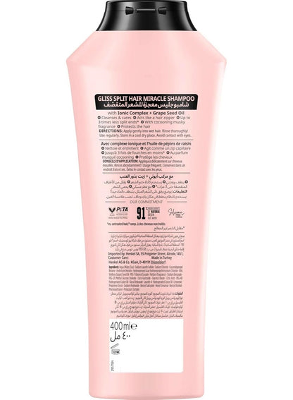 Schwarzkopf Gliss Split Hair Miracle Shampoo 400ML