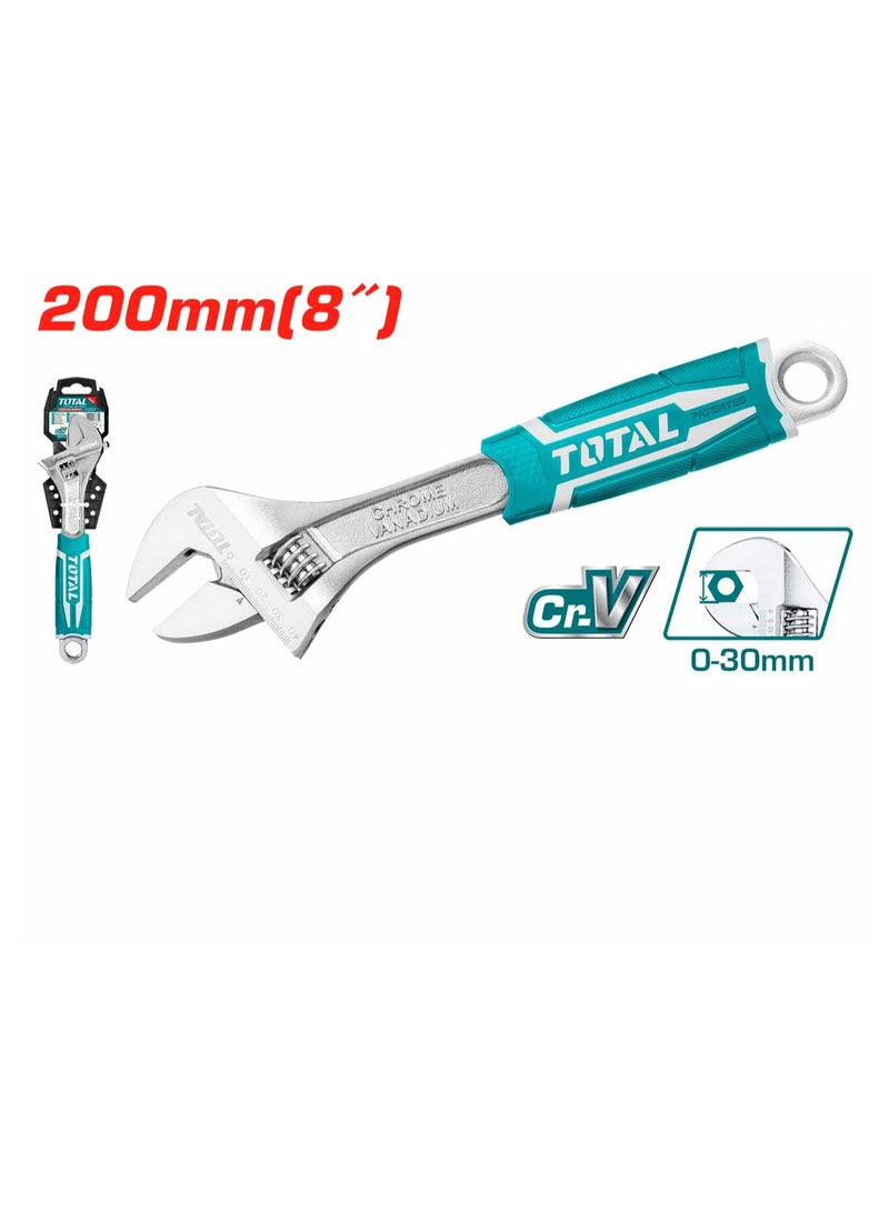 TOTAL Adjustable Wrench 8 Inch - Premium Hand Tool