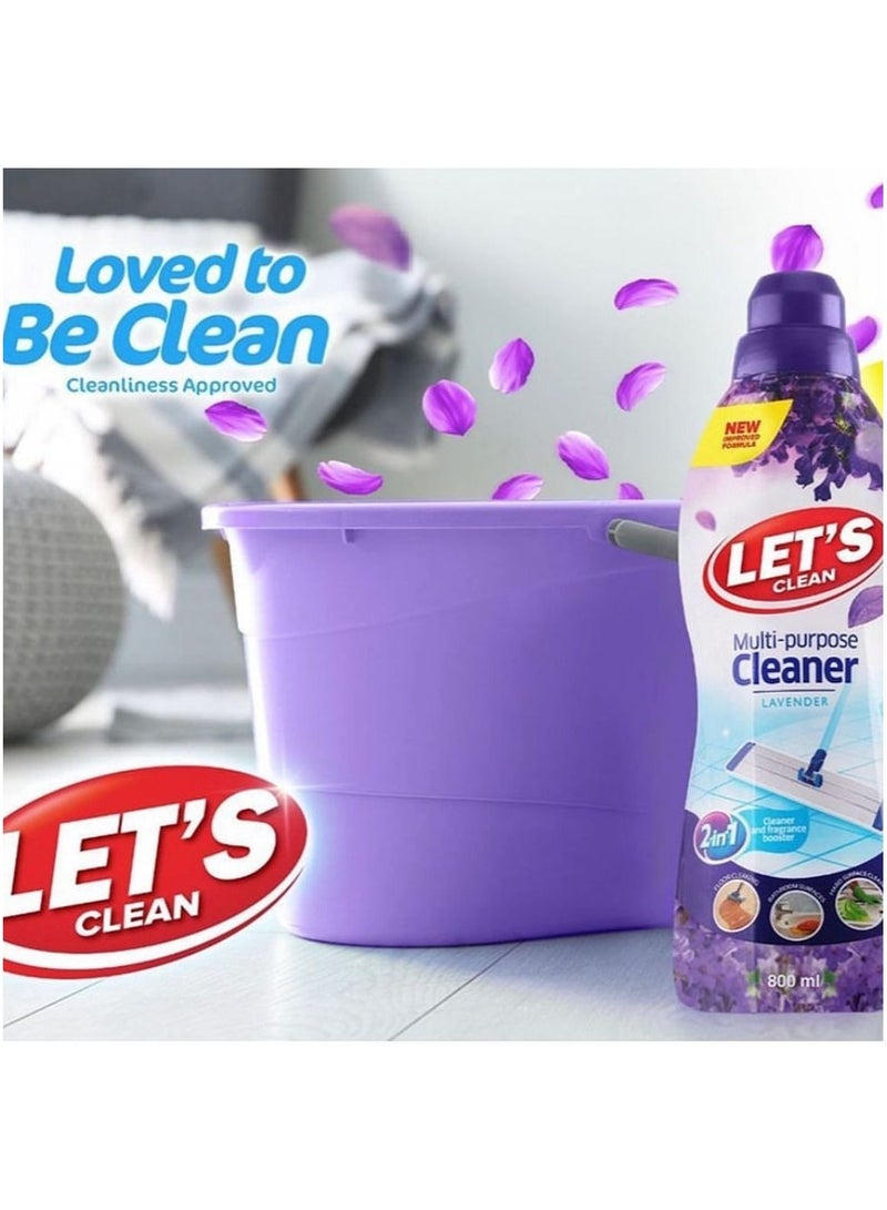 LET'S CLEAN Multi-Purpose Cleaner Lavender 800ml