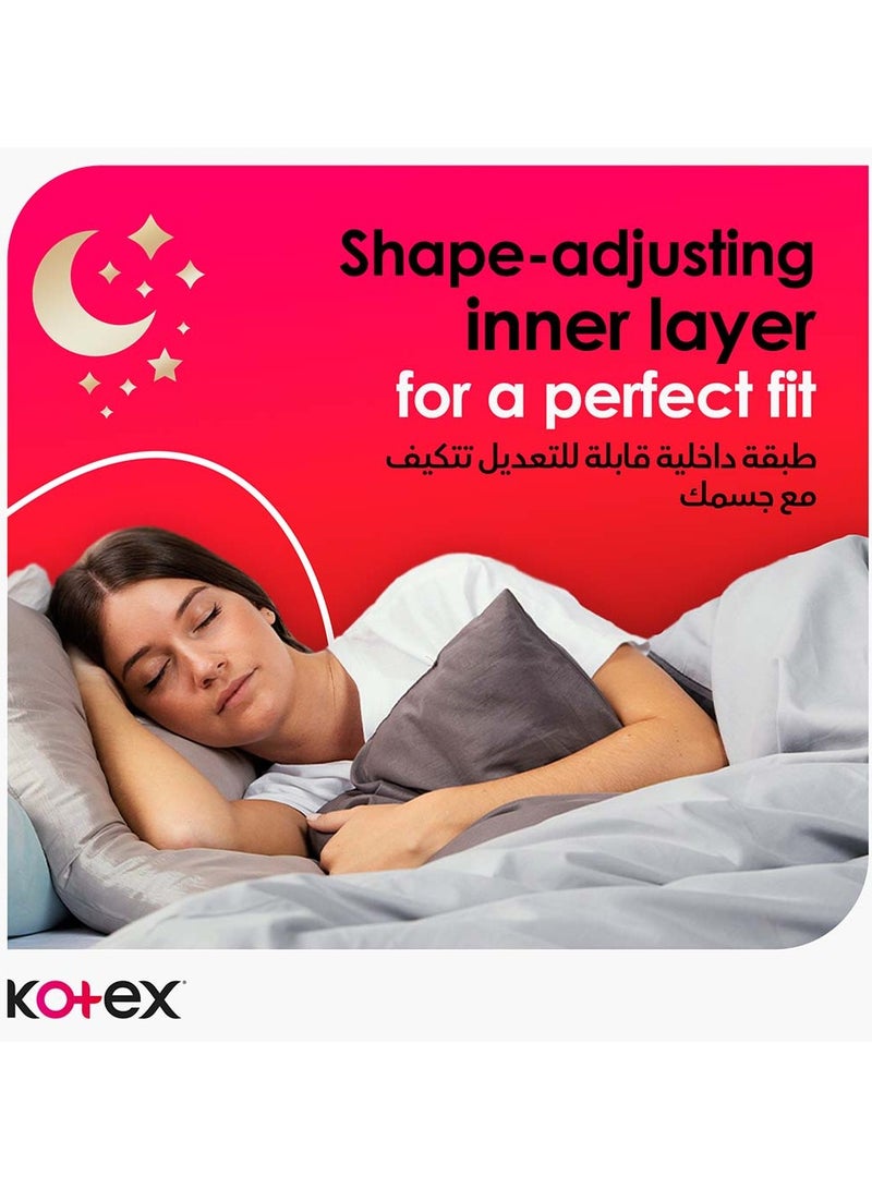 Kotex Ultra Thin Overnight Pads, 7 Pack