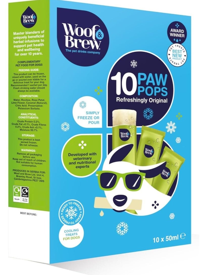 Cooling Ice Pop Treats for Dogs by Woof&Brew