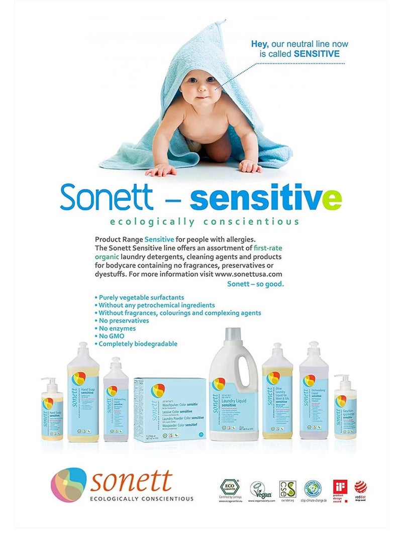 Sonett Laundry Liquid Sensitive 2L - Eco-Friendly