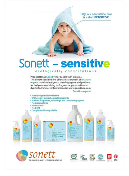 Sonett Laundry Liquid Sensitive 2L - Eco-Friendly