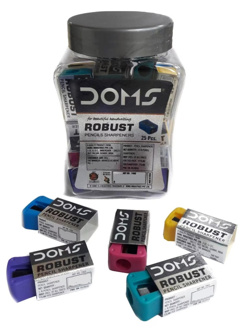 DOMS Robust Pencil Sharpeners 25 Pcs