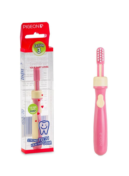 Pigeon Training Toothbrush Lesson 3 Pink