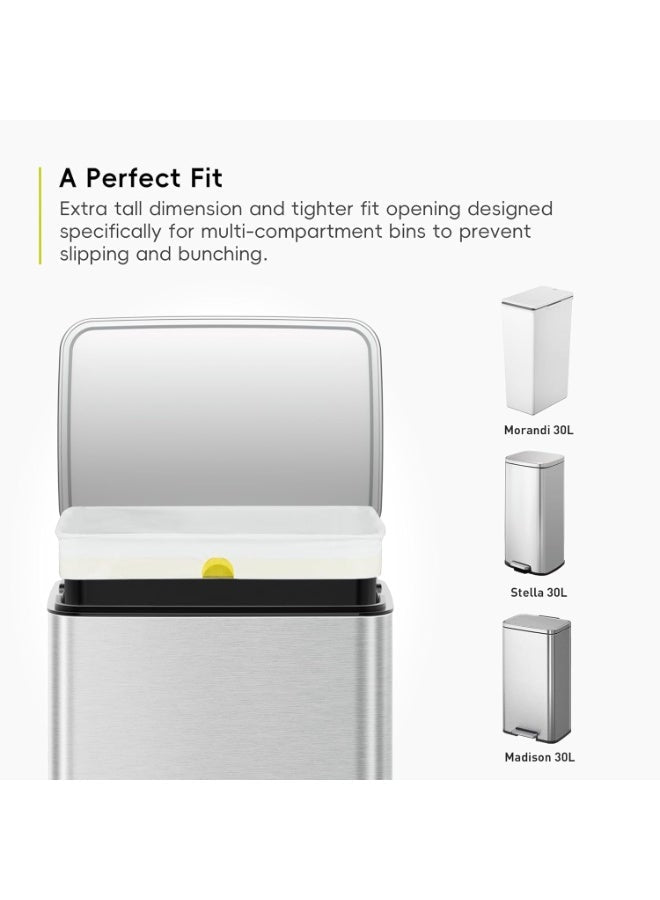 25-35 litre, 25-35 litre capacity, 30l bins, bin liners, bins 25-35, bins 25-35 litre, cube 30l, eko, eko bins, eva 30l, kitchen bins, kitchen bins 25-35, lift tie, litre capacity, neat fit
