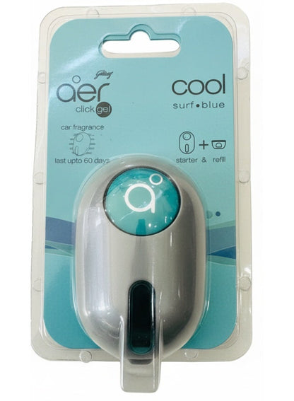 Godrej Aer Click Car Vent Air Freshener Cool Surf Blue
