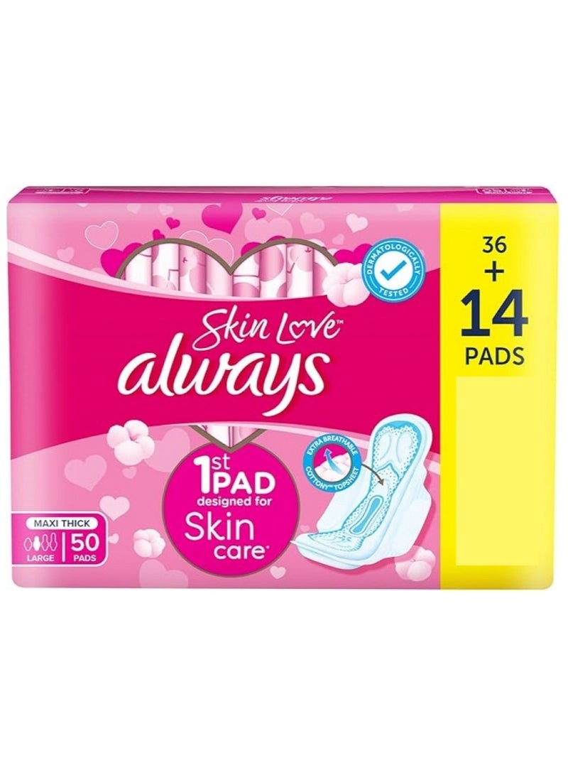 Always Skin Love Maxi Thick Pads
