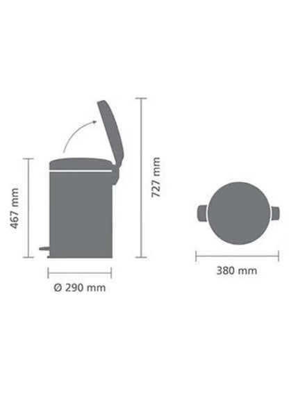 Brabantia Newicon Pedal Bin 20L Metallic Gold