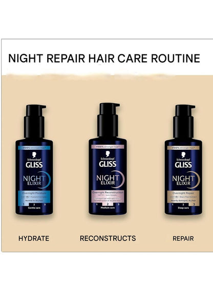 Gliss Night Elixir Overnight Repair 100 ML Schwarzkopf