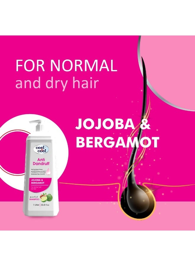 Cool & Cool Jojoba Bergamot Anti Dandruff Shampoo