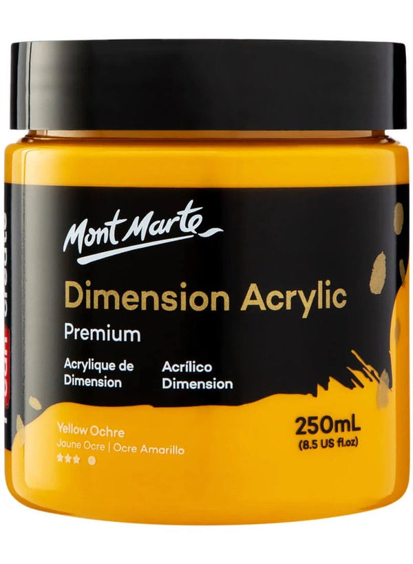 Mont Marte Dimension Acrylic 250ML Yellow Ochre